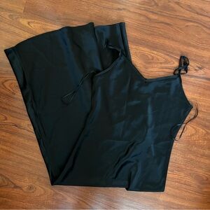 House of Harlow 1960 Black Satin Dress